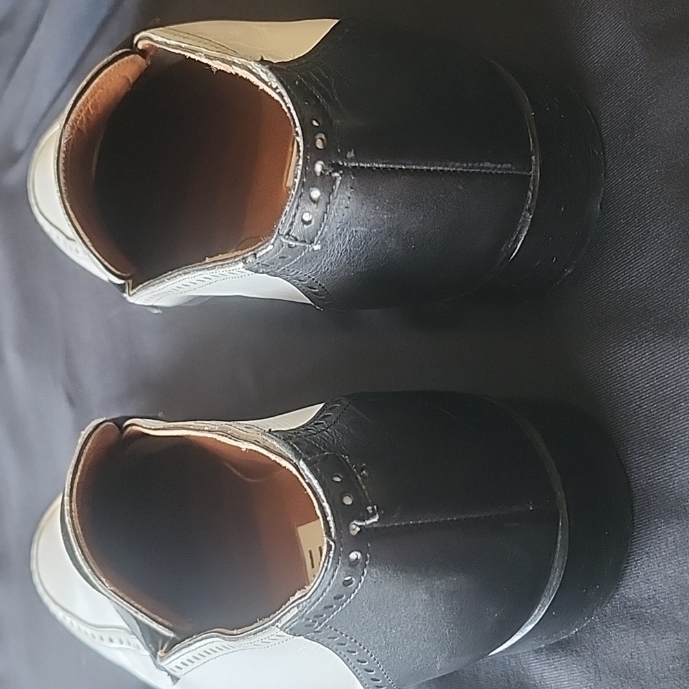 Fratelli Rossetti White Black Italian Leather Loafers Size 36 Or 5.5 US - Picture 6 of 11